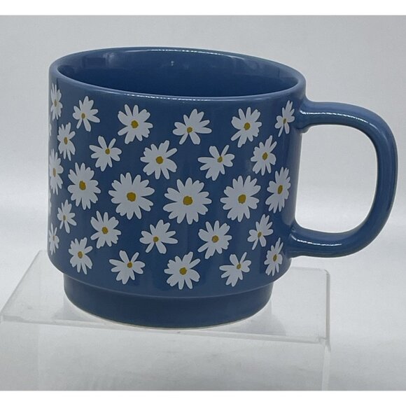 Thyme & Table Daisy Blue Coffee Tea Mug Cup - Picture 1 of 8
